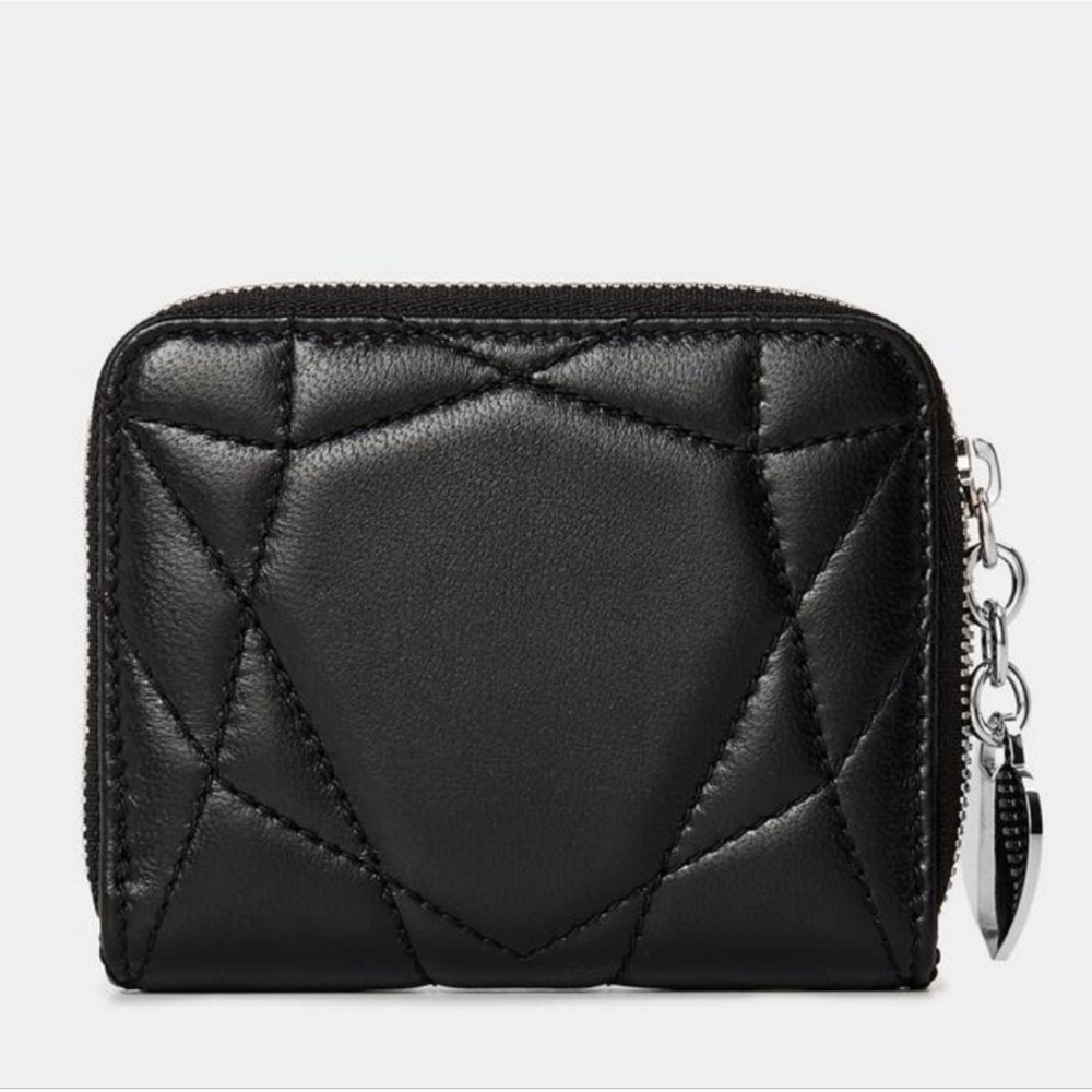 Viral Tiffany wallet black Elegant Black Quilted Women's Wallet